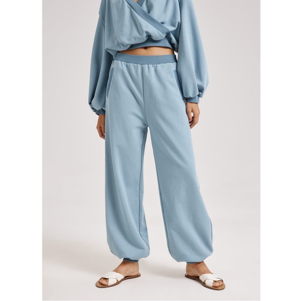 Nap Loungewear Relaxed Fit Jogger Pants Baby Blue Small